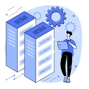 data center, tech concept